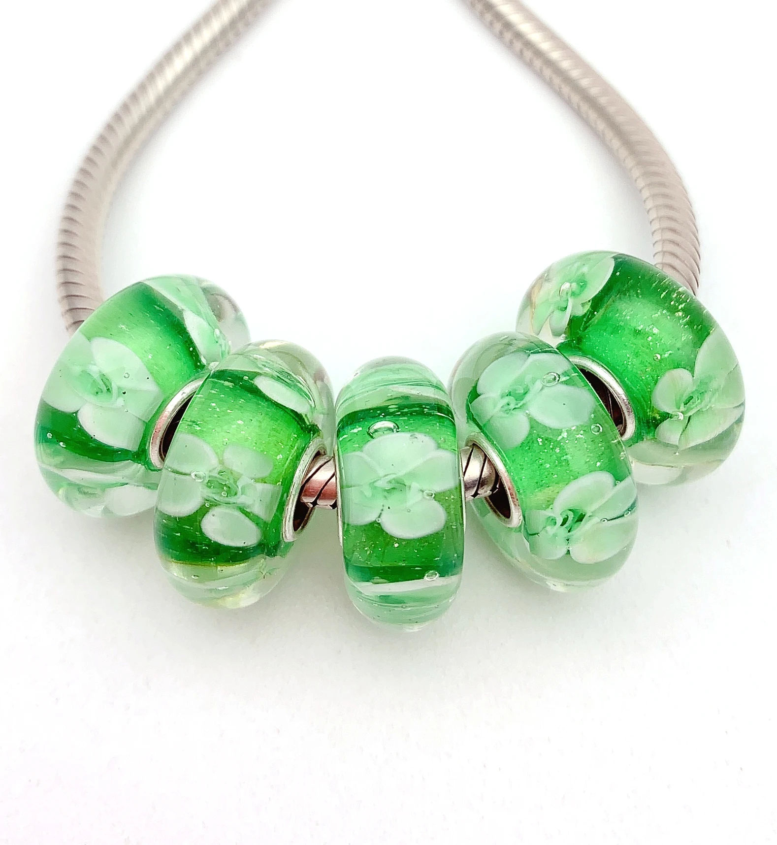 XHYG391 5X 100% Authenticity S925 Sterling Silver Beads Murano GlassBeads Fit European Charms Bracelet Diy Jewelry Lampwork
XHYG391 5X 100% Authenticity S925 Sterling Silver Beads Murano GlassBeads Fit European Charms Bracelet Diy Jewelry Lampwork