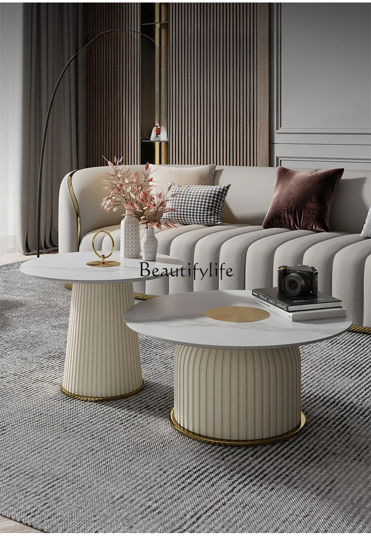 Nordic Stone Plate Coffee Table Italian Simple Modern Living Room Tea Table
Nordic Stone Plate Coffee Table Italian Simple Modern Living Room Tea Table