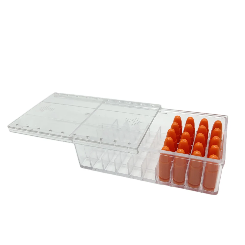 50 Rounds Bullet Box Acrylic Bullet Box Pistol Ammo Carry Storage Box For 9mm Caliber Ammo Hunting Accessories
50 Rounds Bullet Box Acrylic Bullet Box Pistol Ammo Carry Storage Box For 9mm Caliber Ammo Hunting Accessories