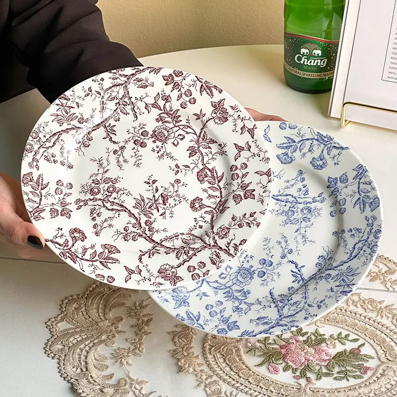 French Vine Flower Premium Light Luxury Dessert Retro Ceramic Dining Specially Beautiful Cake Plate
French Vine Flower Premium Light Luxury Dessert Retro Ceramic Dining Specially Beautiful Cake Plate