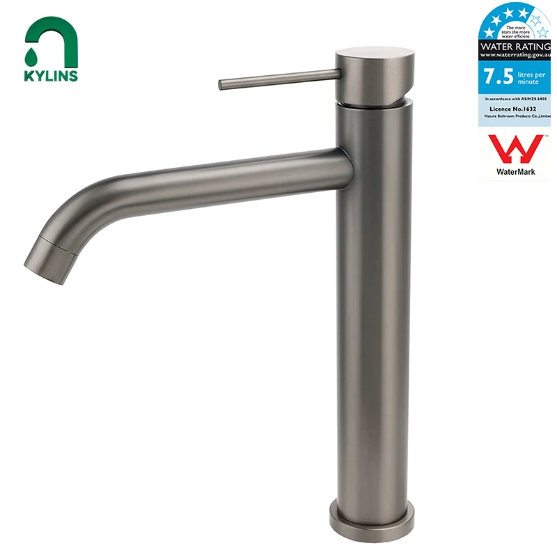 

KYLINS Wash Basin Faucet Bathroom Faucet for Kitchen Sink Gun Metal High mixer Stand Bathtub Faucets Bathroom Mixer Tap Shower