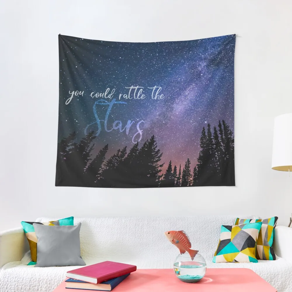 

RATTLE THE STARS (sky) Tapestry Christmas Wall Decoration Moon Tapestry