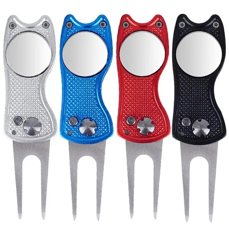 Metal Foldable Golf Divot Repair Tool with Magnetic Ball Marker and Pop-Up Button Green Tool Accessories Gift for Golfer
Metal Foldable Golf Divot Repair Tool with Magnetic Ball Marker and Pop-Up Button Green Tool Accessories Gift for Golfer