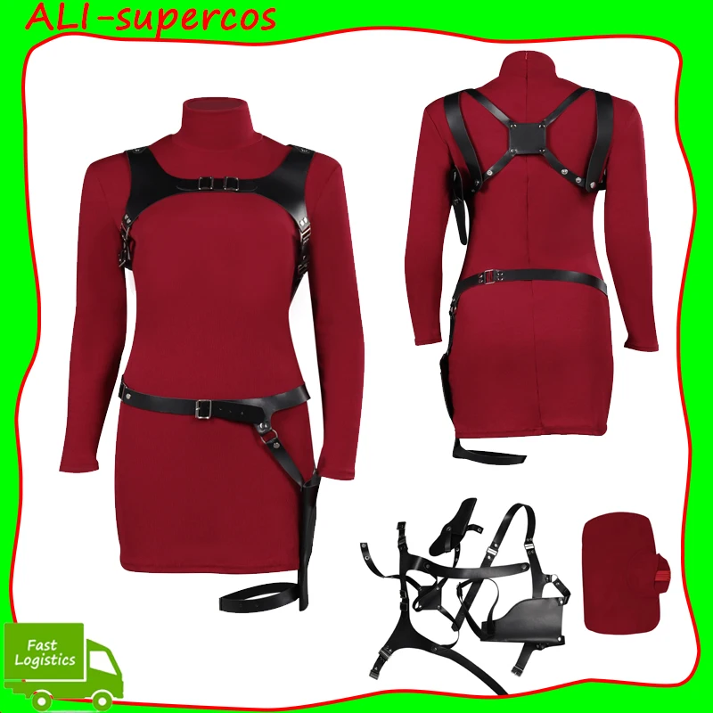 Ada Wong Cosplay Kids Costume Dress Outfits Biohazard Evil 4 Role Play Red Skirts Jumpsuits Halloween Party Disguise Suit
Ada Wong Cosplay Kids Costume Dress Outfits Biohazard Evil 4 Role Play Red Skirts Jumpsuits Halloween Party Disguise Suit