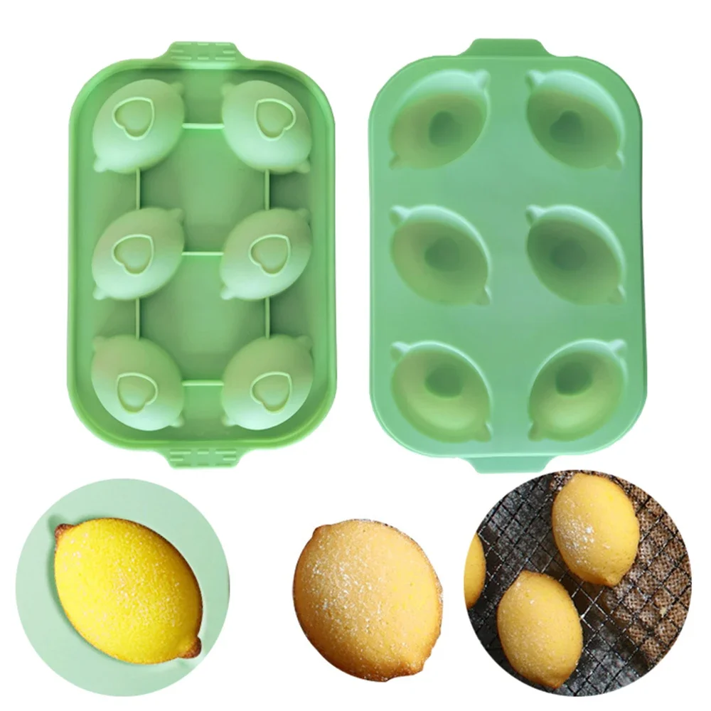 New 6 Cavity Lemon Shape Silicone Cake Mold Cookies DIY Handmade Kitchen Reuse Baking Mousse Making Mould Tools Decorating
New 6 Cavity Lemon Shape Silicone Cake Mold Cookies DIY Handmade Kitchen Reuse Baking Mousse Making Mould Tools Decorating