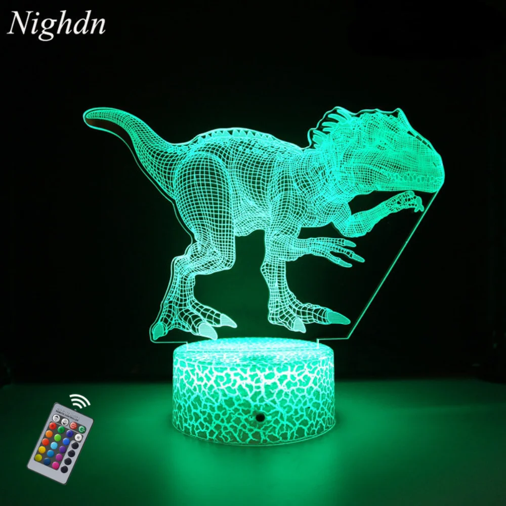 3D Dinosaur Night Light for Boys Room 7 Color ChangesRemote Control, LED Illusion Night Lamp T Rex Dino Toys Gifts for Kids 
3D Dinosaur Night Light for Boys Room 7 Color ChangesRemote Control, LED Illusion Night Lamp T Rex Dino Toys Gifts for Kids