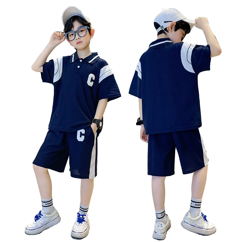 2Pcs Suits Summer Boy Clothing Set Fashion Letter print T-shirt + Shorts Pants Teenage Boy Clothes Tracksuit 6 8 9 10 11 12 Yrs
2Pcs Suits Summer Boy Clothing Set Fashion Letter print T-shirt + Shorts Pants Teenage Boy Clothes Tracksuit 6 8 9 10 11 12 Yrs