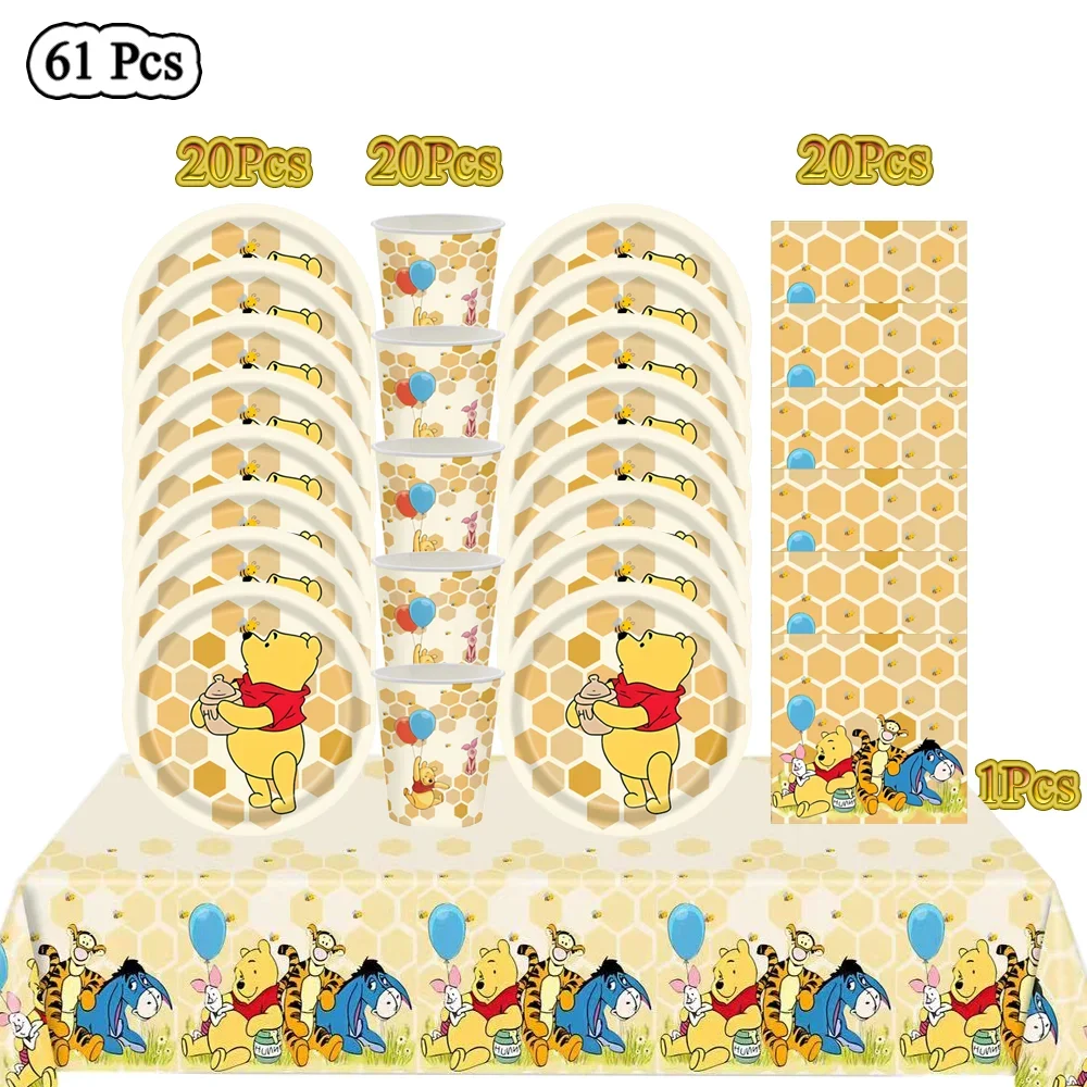 Winnie the Pooh Birthday Party Supplies Pooh Kids Decorations Banner Cup Plate Balloons Table Cover Baby Shower Toy
Winnie the Pooh Birthday Party Supplies Pooh Kids Decorations Banner Cup Plate Balloons Table Cover Baby Shower Toy