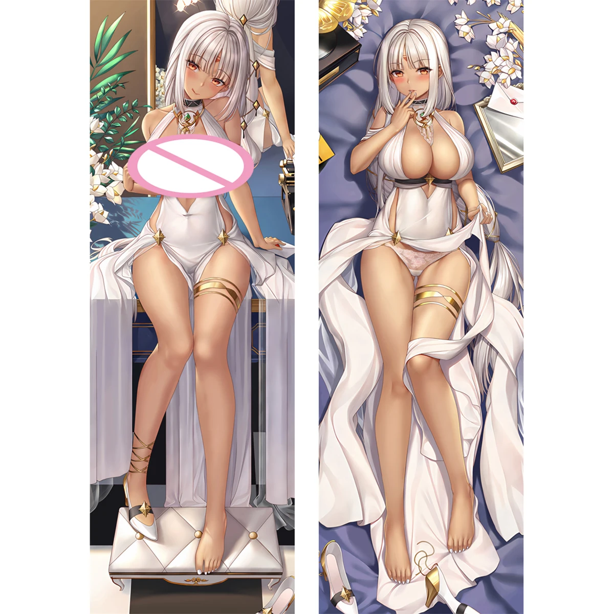 

Azur Lane USS Massachusetts Dakimakura Waifu 2WAY Hugging Body Pillow Case Gift Anime Sexy Pillow Case Otaku Cushion Cover