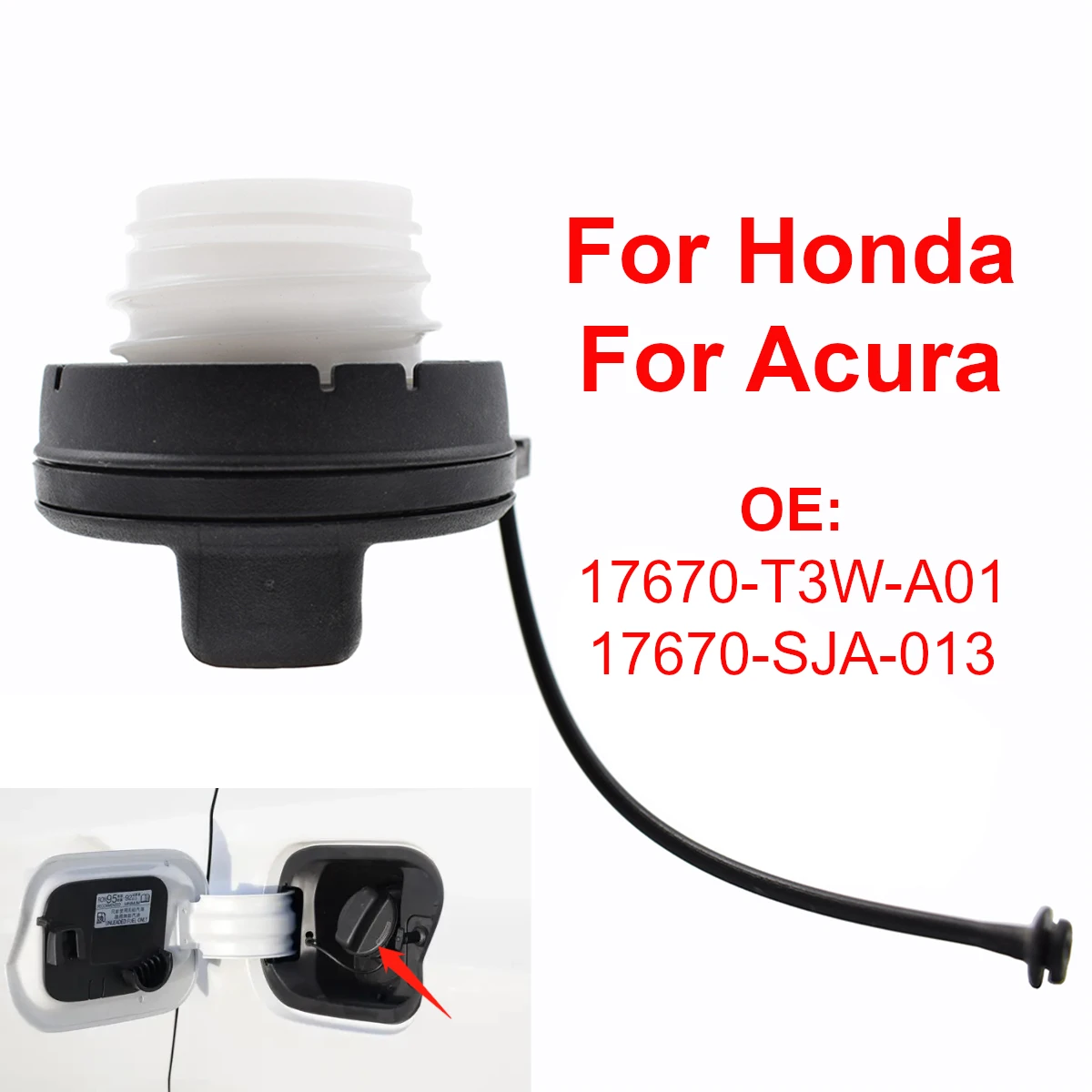 Car Inner Fuel Tank Cap Gas Petrol Oil Filler Cover 17670-T3W-A01 for Honda Civic CR-V Accord Odyssey Pilot Jazz City Acura Fit
Car Inner Fuel Tank Cap Gas Petrol Oil Filler Cover 17670-T3W-A01 for Honda Civic CR-V Accord Odyssey Pilot Jazz City Acura Fit