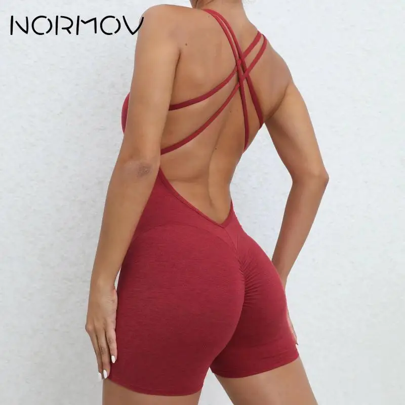 NORMOV Beauty Back Yoga Set Jumpsuits with bra Backless Playsuits Slim Jumpsuit Seamless Push Up Gym Set Women Women Sports Set
NORMOV Beauty Back Yoga Set Jumpsuits with bra Backless Playsuits Slim Jumpsuit Seamless Push Up Gym Set Women Women Sports Set