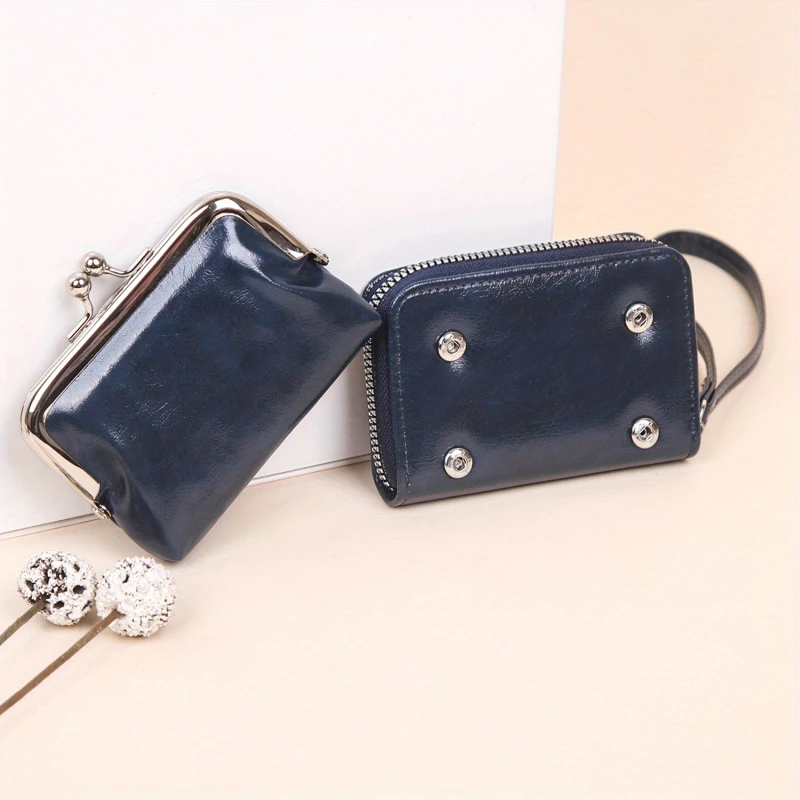 New Retro Purse PU Women's Wallet Buckle Large Capacity Card Money Key Earphone Bag with Zipper Wallet Girl Storage Handbag
New Retro Purse PU Women's Wallet Buckle Large Capacity Card Money Key Earphone Bag with Zipper Wallet Girl Storage Handbag