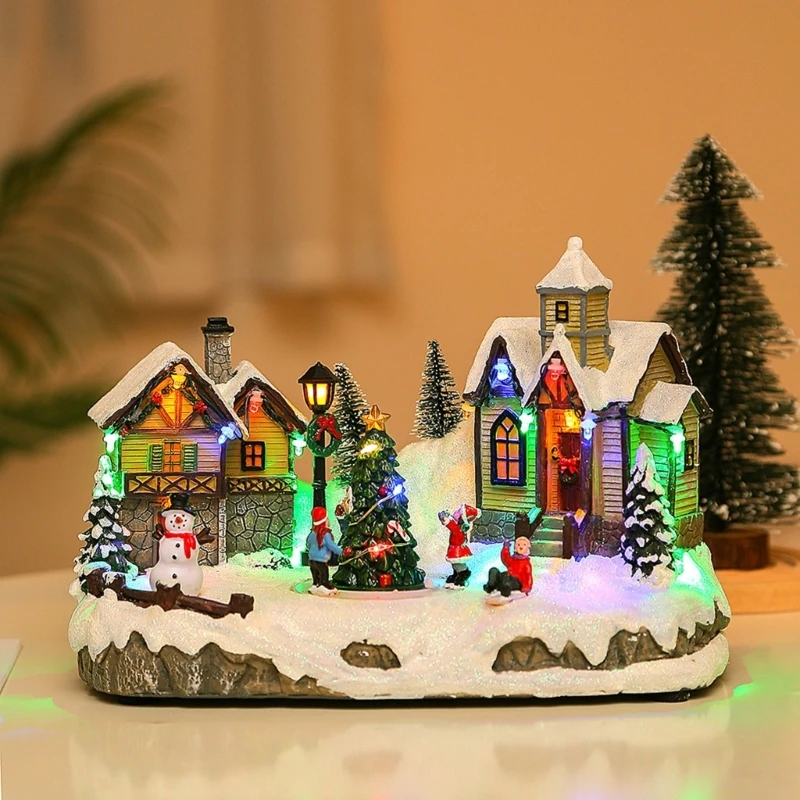 Christmas Snow House with Light&Music Creative Ornament Decor Village Yard Scene New Year Gift Desktop Resin Craft Dropshipping
Christmas Snow House with Light&Music Creative Ornament Decor Village Yard Scene New Year Gift Desktop Resin Craft Dropshipping