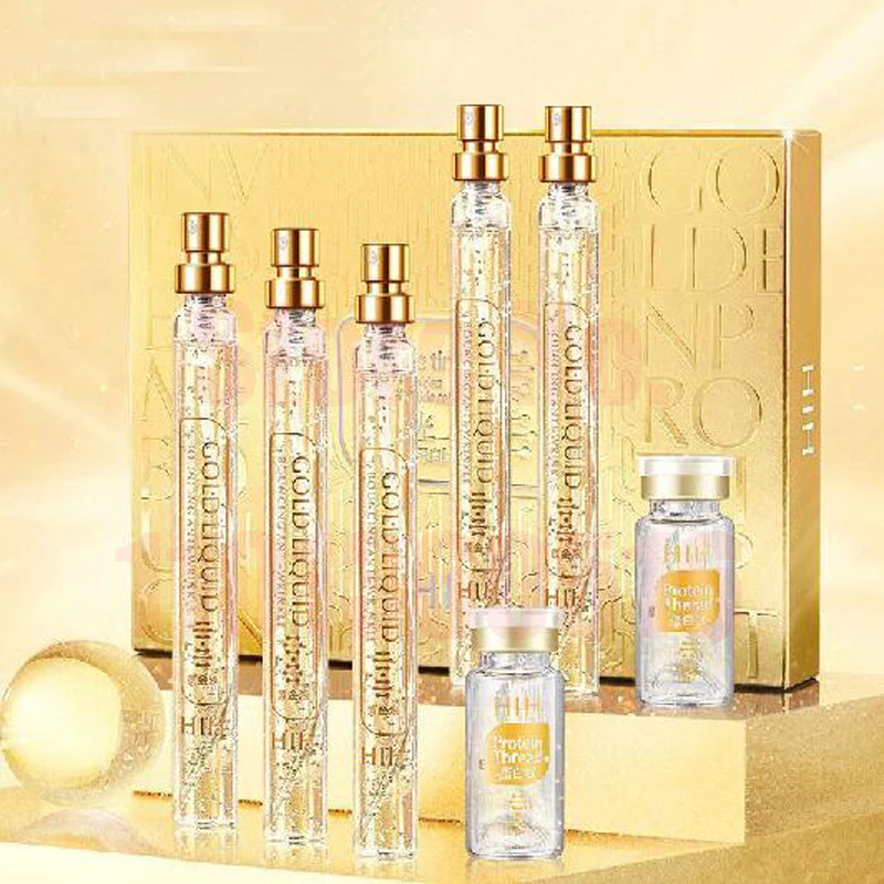 

Soluble Protein Thread Nano Gold Essence Combination Gold Protein Peptide Set 24k Golden Protein Line Essence Fades Fine Lines