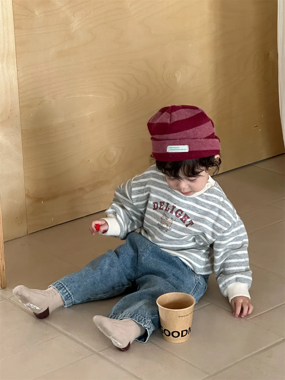 2025 Autumn New Baby Striped Sweatshirt Long Sleeve Infant Girl Cotton Pullover Tops Boys Casual Sweatshirt Toddler Clothes 2 Se7c0903f07b7481fae7b3c732adcc0302
