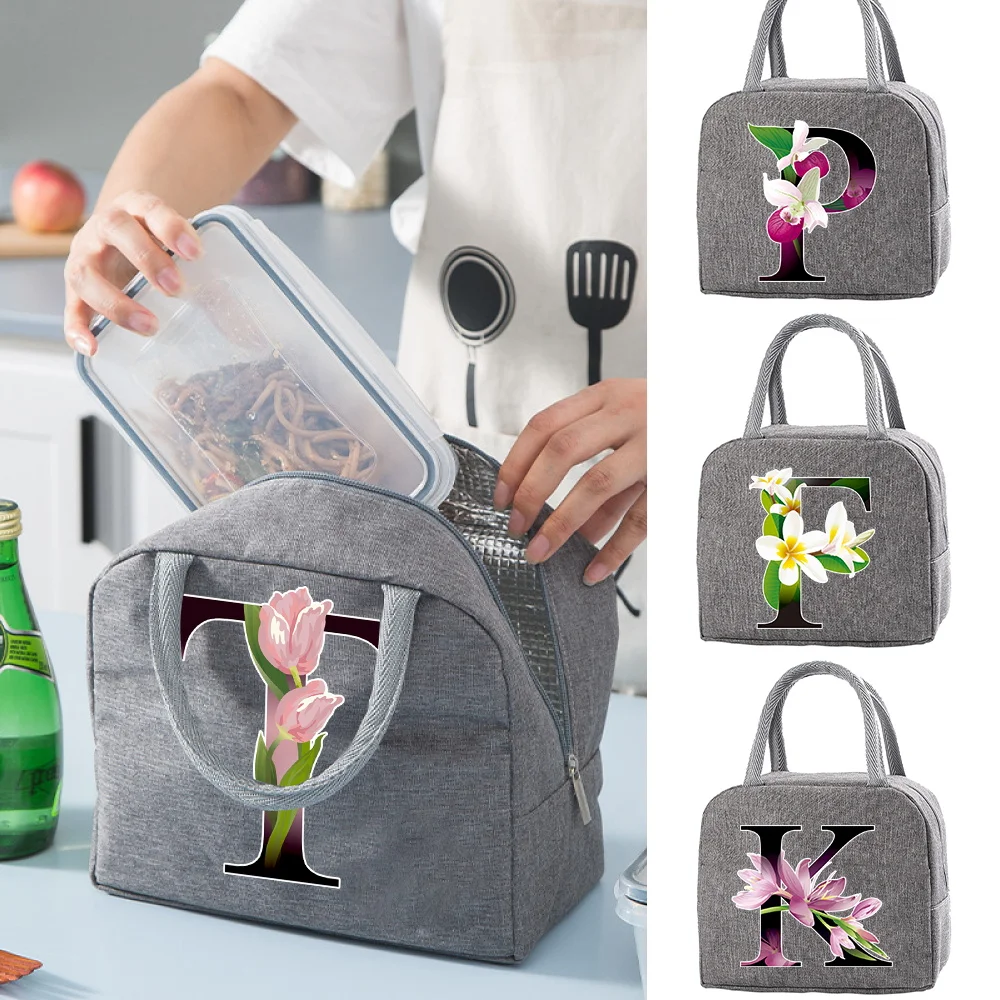 Lunch Bag Insulated Picnic Carry Case Thermal Portable Lunch Box Flower Color Letter Print Bento Pouch Container Food Storage
Lunch Bag Insulated Picnic Carry Case Thermal Portable Lunch Box Flower Color Letter Print Bento Pouch Container Food Storage