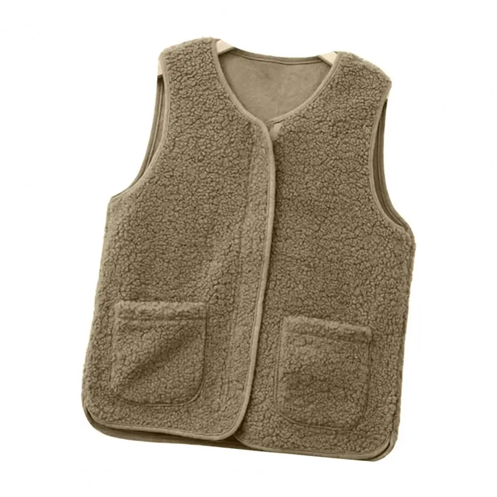 Autumn and Winter New Top for Middle and Old Age Women's Lamb Fleece Vest Wearing Over the Shoulder Young Mom Thickened Tank Top
Autumn and Winter New Top for Middle and Old Age Women's Lamb Fleece Vest Wearing Over the Shoulder Young Mom Thickened Tank Top