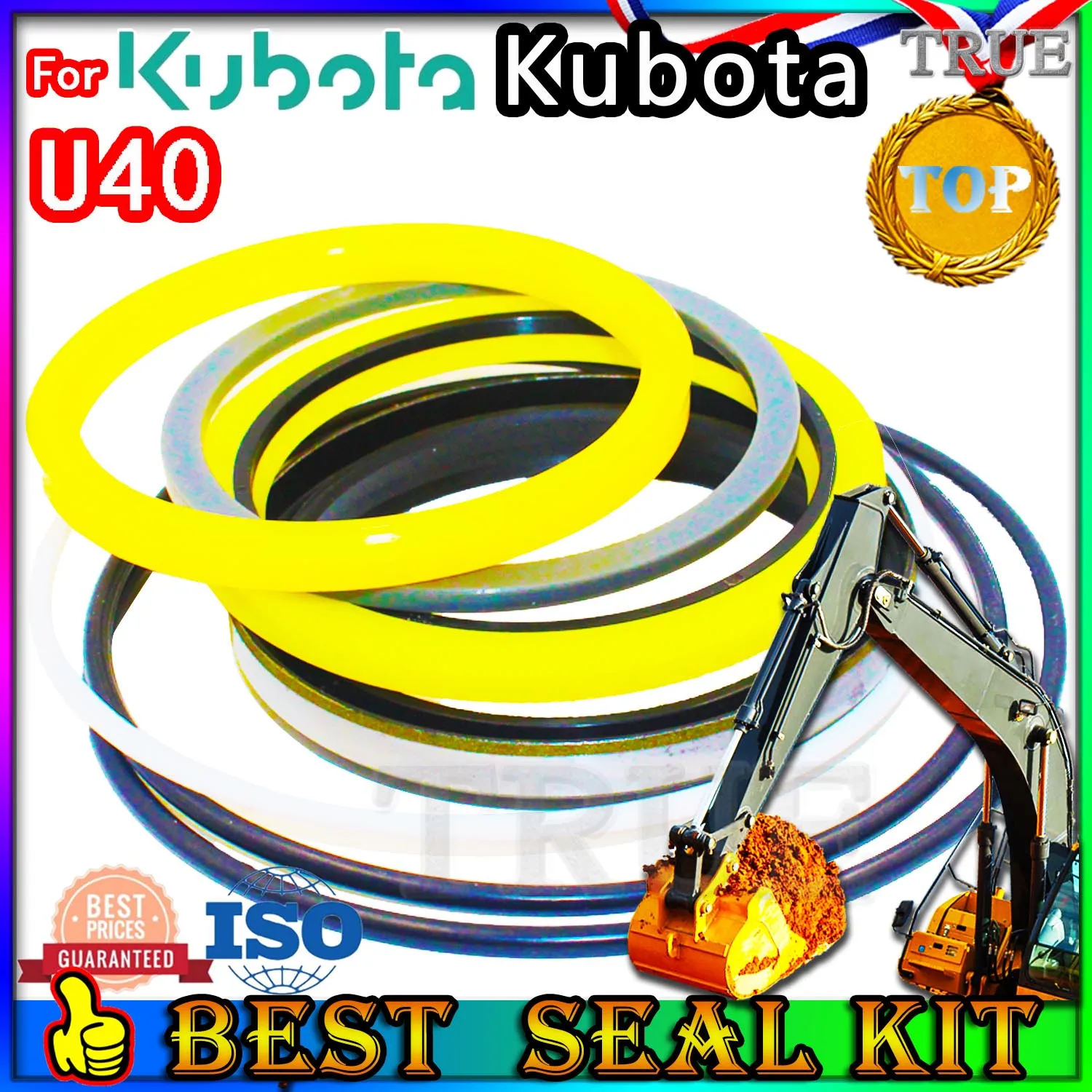 

For Kubota U40 Oil Seal Excavator Repair Kit Boom Bucket Arm Hydraulic Cylinder Orginal nok skf High Quality Motor Pump Swing