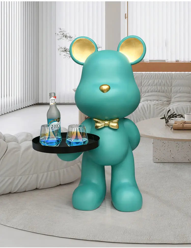 Home Decor Creative Doll Bear Floor Ornament Living Room Trend Soft Decoration Welcome Reception Storage Tray Animal Statue Gift Home Decor Creative Doll Bear Floor Ornament Living Room Trend Soft Decoration Welcome Reception Storage Tray Animal Statue Gift