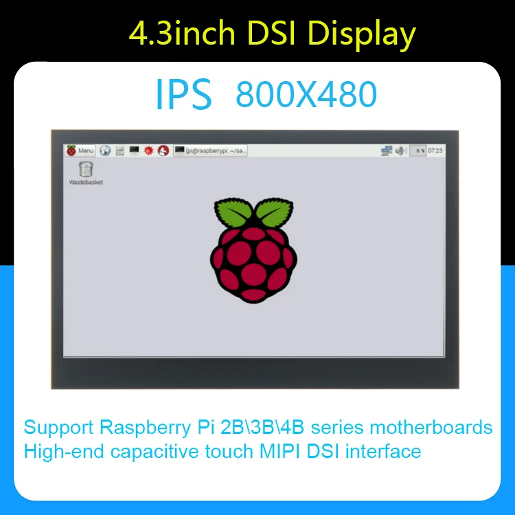 

4.3" 4.3 inch 800*480 MIPI IPS TFT DSI Multi-Touch Capacitive Touch Panel LCD Module Display Monitor Screen for Raspberry Pi
