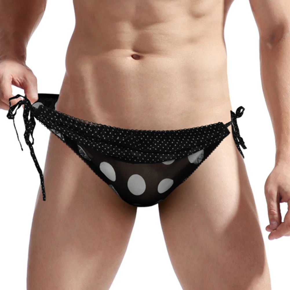 Sissy Underwear Mens Briefs Polka Dots Lace Up Panties Bulge Pouch G-String Thong Erotic Lingerie Gay Triangle Brief
Sissy Underwear Mens Briefs Polka Dots Lace Up Panties Bulge Pouch G-String Thong Erotic Lingerie Gay Triangle Brief