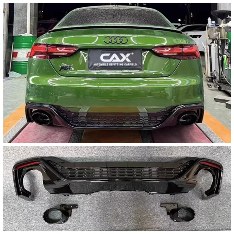 For Audi A5 2021 2022 2023 High Quality ABS Black Trunk Bumper Rear Diffuser Spoiler Exhaust Protector Cover
For Audi A5 2021 2022 2023 High Quality ABS Black Trunk Bumper Rear Diffuser Spoiler Exhaust Protector Cover