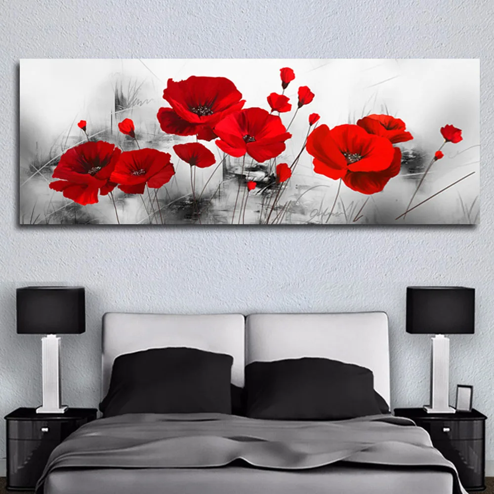 Canvas Printed Art Painting, Single Red Poppy Rose Flower Picture for Home Wall Decor, Modern and Faded Inks, Long lasting
Canvas Printed Art Painting, Single Red Poppy Rose Flower Picture for Home Wall Decor, Modern and Faded Inks, Long lasting
