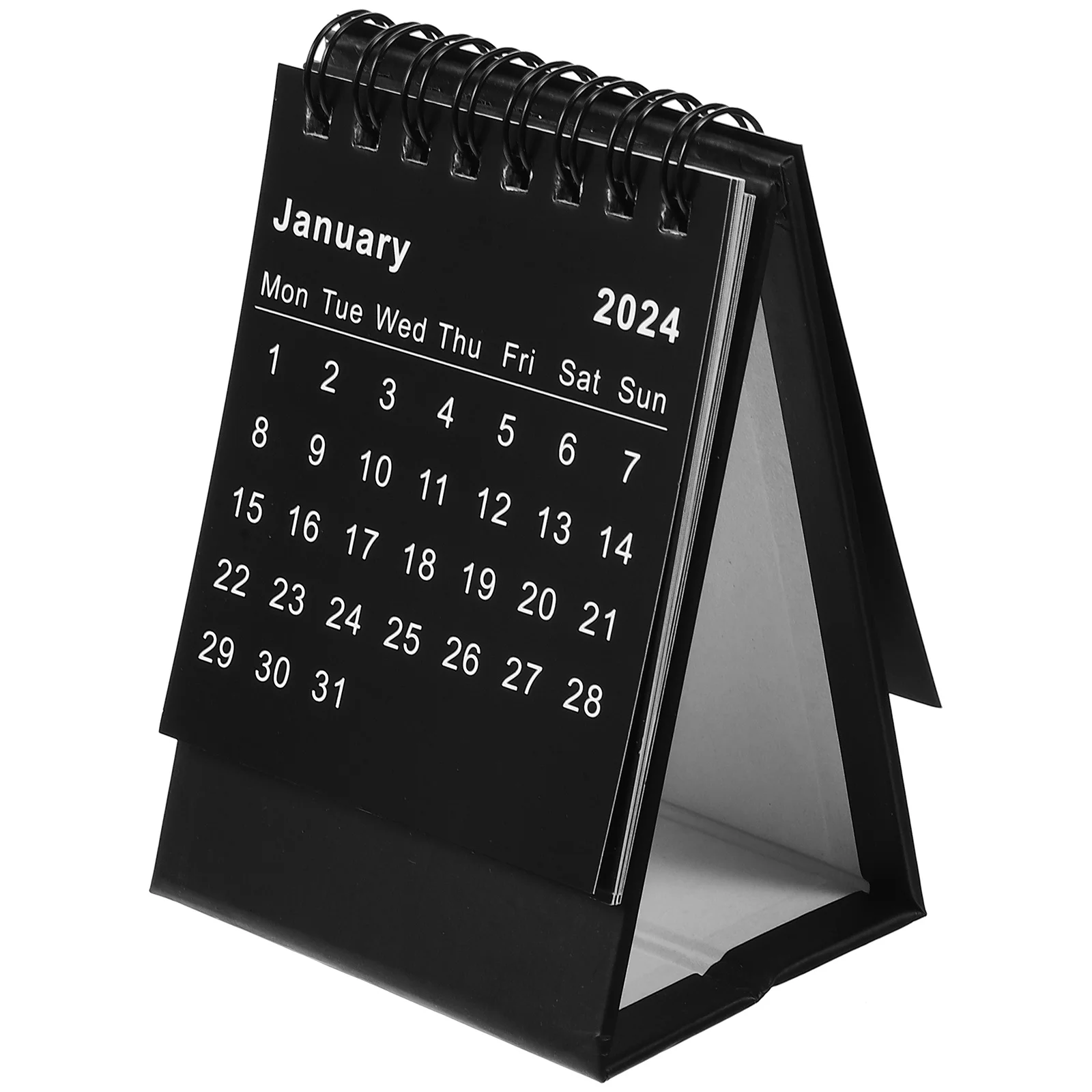 

2024 Desktop Standing Flip Calendar Mini Desk Calendar Standing Flip Academic Year Monthly Calendars Planning Organizing Daily