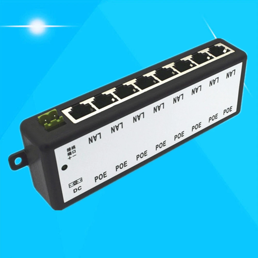 8 Ports Circuit Bridge Splitter 12-48V CCTV Monitoring Power Supply Box Centralized Weak Electric POE Network Camera
8 Ports Circuit Bridge Splitter 12-48V CCTV Monitoring Power Supply Box Centralized Weak Electric POE Network Camera
