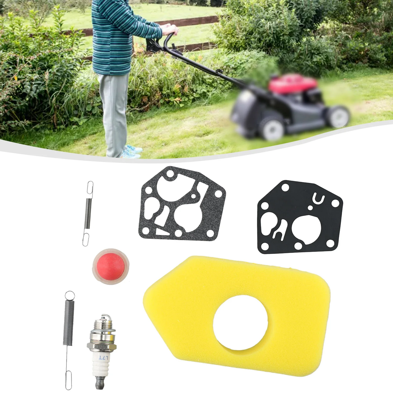 Lawn Mower Service Kit 698369 Air Filter Suitable For Brigg & Strattons Classic Sprint Engines Garden Power Tools Accessories
Lawn Mower Service Kit 698369 Air Filter Suitable For Brigg & Strattons Classic Sprint Engines Garden Power Tools Accessories