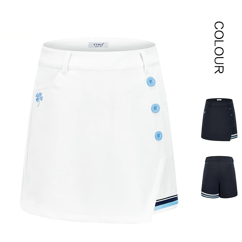 2023 Golf Wear Womens Skort Shorts Tennis Skirt Mid-high Waist Comfortable Slim and Thin Open False Two Pieces Sports Hot Pants
2023 Golf Wear Womens Skort Shorts Tennis Skirt Mid-high Waist Comfortable Slim and Thin Open False Two Pieces Sports Hot Pants