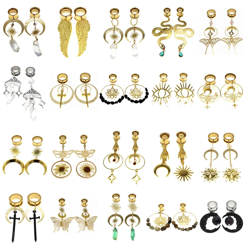 Leosoxs 1 Pair Stainless Steel Ear Flared Plugs Solid Flesh Tunnels Screwed Ear Gauge Expandar Ear Piercing Jewelry 6mm-25mm
Leosoxs 1 Pair Stainless Steel Ear Flared Plugs Solid Flesh Tunnels Screwed Ear Gauge Expandar Ear Piercing Jewelry 6mm-25mm