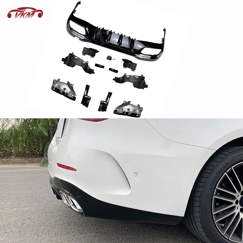 Car Rear Diffuser Bumper Lip Spoiler Exhaust Tips Back Guard Protector for Benz C Class W206 C200 C260 C300 C43 C63 AMG 2022+
Car Rear Diffuser Bumper Lip Spoiler Exhaust Tips Back Guard Protector for Benz C Class W206 C200 C260 C300 C43 C63 AMG 2022+