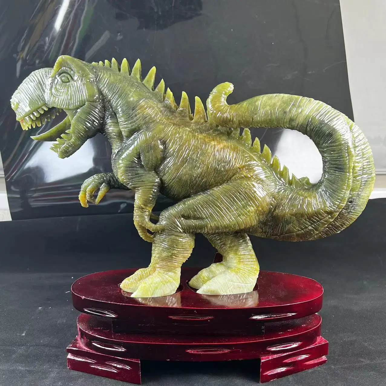 Оптовая продажа, резная вручную Хрустальная поделка, натуральный нефритовый динозавр Xiuyu для подарка
Оптовая продажа, резная вручную Хрустальная поделка, натуральный нефритовый динозавр Xiuyu для подарка