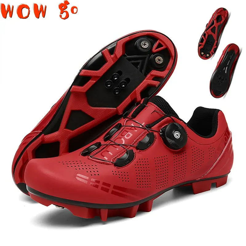 

MTB Shoes Men Cycling Sneaker with Cleats Women Sports Speed Road Bicycle Shoes Self-Locking SPD Racing Mountain Bike Footwear