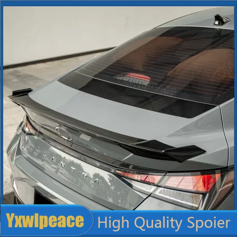 

For Hyundai Elantra CN7 Spoiler 2020 2021 2022 2023 High Quality ABS Plastic Rear Trunk Lip Spoiler Wing Body Kit Accessories