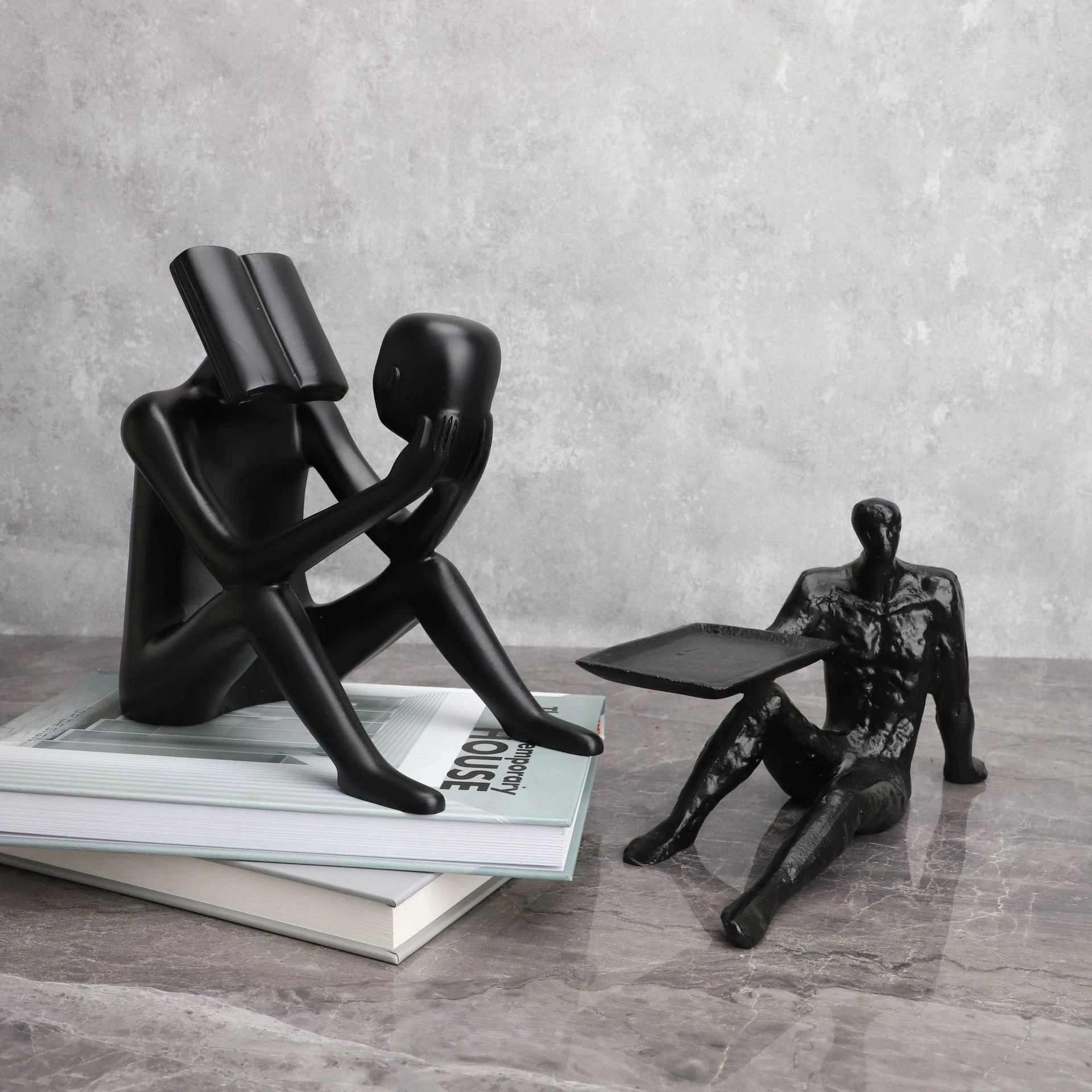 Creative Readers Statue Resin Figures Modern Home Living Room Decoration Office Desk Accessories Miniature Bookshelf Decoration
Creative Readers Statue Resin Figures Modern Home Living Room Decoration Office Desk Accessories Miniature Bookshelf Decoration