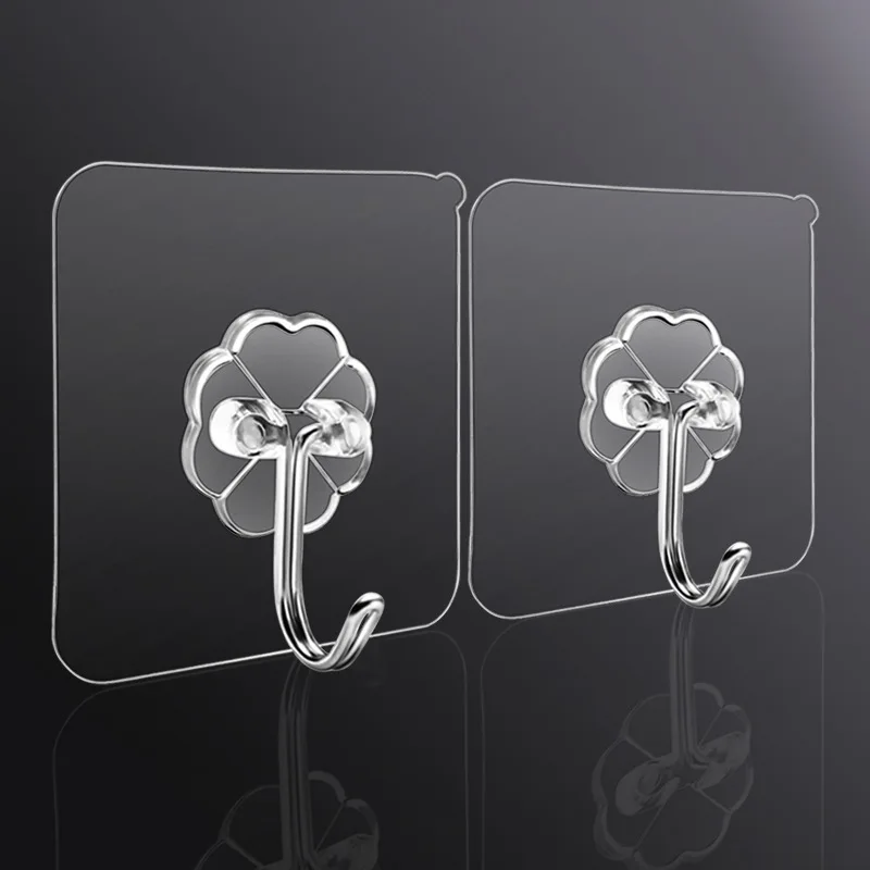 10PCS Transparent Stainless Steel Hook Strong Self Adhesive Hooks Key Storage Hanger for Kitchen Bathroom Door Wall wholesale
10PCS Transparent Stainless Steel Hook Strong Self Adhesive Hooks Key Storage Hanger for Kitchen Bathroom Door Wall wholesale