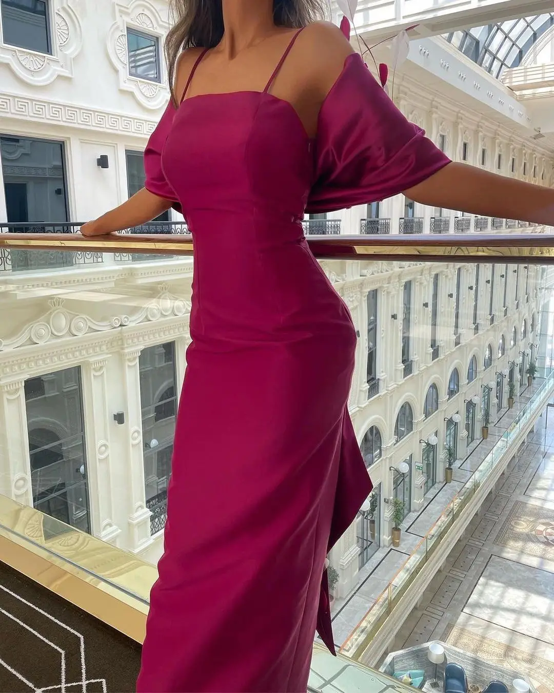 Wine Red Satin Long Prom Dresses Strapless Ankle Length Back Bow Saudi Arabia Women Evening Party Dress
Wine Red Satin Long Prom Dresses Strapless Ankle Length Back Bow Saudi Arabia Women Evening Party Dress