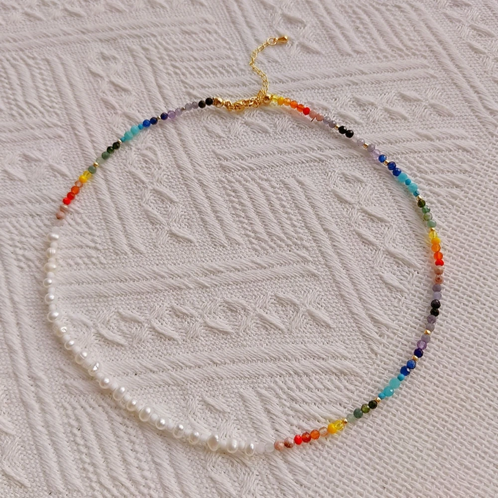 Colorful Natural Stone Beaded Choker Necklace Boho Jewelry Supplier Natural Freshwater Pearls Necklaces for Women Wholesale
Colorful Natural Stone Beaded Choker Necklace Boho Jewelry Supplier Natural Freshwater Pearls Necklaces for Women Wholesale
