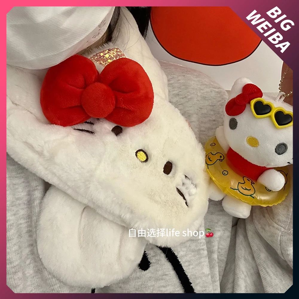 Милый плюшевый мультяшный шейный платок Hello Kitty белый милый зимний защитный шейный аксессуар утолщенные теплые ветрозащитные шарфы для студентов
Милый плюшевый мультяшный шейный платок Hello Kitty белый милый зимний защитный шейный аксессуар утолщенные теплые ветрозащитные шарфы для студентов
