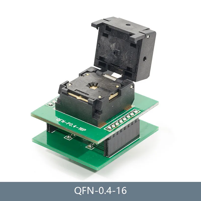 QFN16-0.4 to DIP16 Clamshell test socket 0.4mm 3.0x3.0 16pins burn in socket programming socket WELLS-CT definition
QFN16-0.4 to DIP16 Clamshell test socket 0.4mm 3.0x3.0 16pins burn in socket programming socket WELLS-CT definition