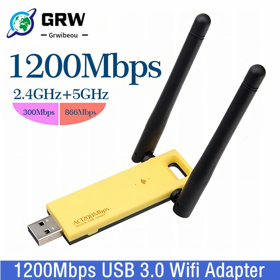 Высокоскоростной Wi-fi адаптер Grwibeou, 1200 Мбит/с, USB 3,0, двухдиапазонный беспроводной Wi-fi адаптер, сетевая карта 5 ГГц и 2,4 ГГц для ПК и ноутбука
Высокоскоростной Wi-fi адаптер Grwibeou, 1200 Мбит/с, USB 3,0, двухдиапазонный беспроводной Wi-fi адаптер, сетевая карта 5 ГГц и 2,4 ГГц для ПК и ноутбука