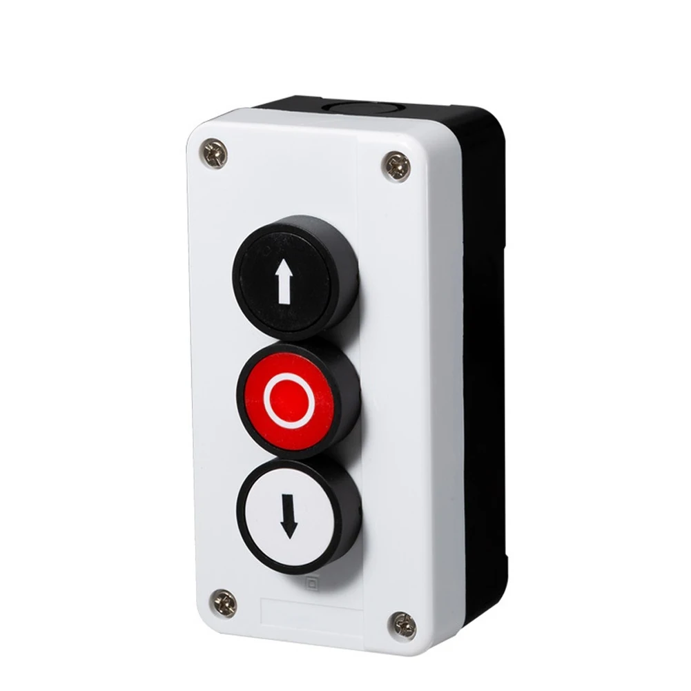 Push Button Switch Control Station Box Waterproof 3 Position Up Down Arrow Stop Control Durable ABS Construction
Push Button Switch Control Station Box Waterproof 3 Position Up Down Arrow Stop Control Durable ABS Construction