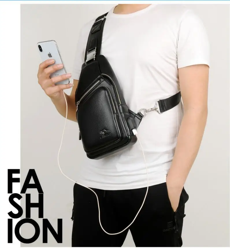 2022 Fashion Mens Shoulder Bag Burglarproof Black PU Leather Mens Chest Bag USB Charging Crossbody Bags Travel Bag sling bag men
2022 Fashion Mens Shoulder Bag Burglarproof Black PU Leather Mens Chest Bag USB Charging Crossbody Bags Travel Bag sling bag men