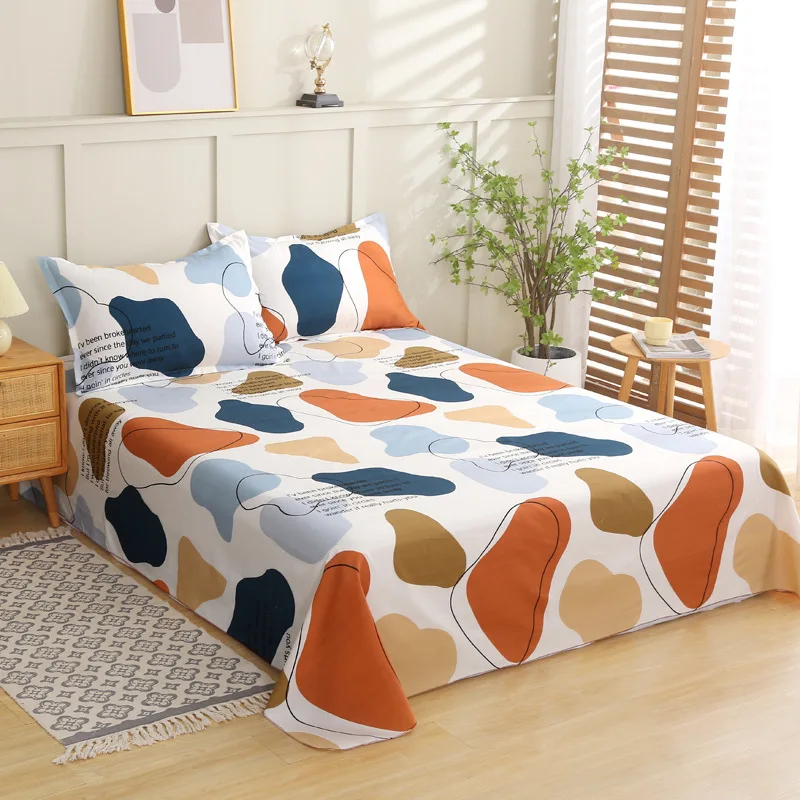 Skin-friendly Brushed Comfortable Simple Single Double Bed Sheet Bedding Bed Sheets and Pillowcases
Skin-friendly Brushed Comfortable Simple Single Double Bed Sheet Bedding Bed Sheets and Pillowcases