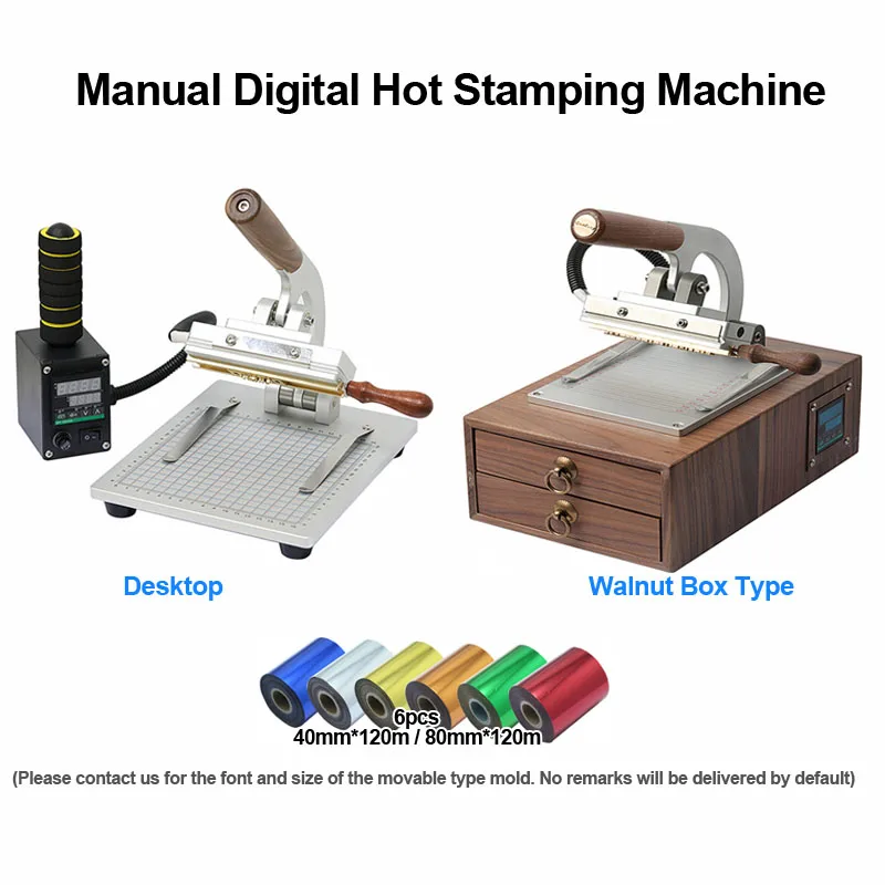 Manual Digital Logo Leather Hot Foil Stamping Machine Heat Press Equipment With Hot Samping Foil Gilded Paper HS Foil
Manual Digital Logo Leather Hot Foil Stamping Machine Heat Press Equipment With Hot Samping Foil Gilded Paper HS Foil