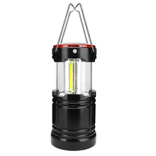 

Portable Camping Lantern Powered by 18650 Battery Hanging Tent Flashlight COB+1W Led+Red Lamp Flashlamp Camping Light