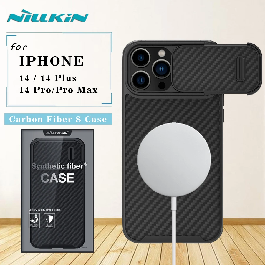 for IPhone 13 14 Plus Pro Max Magnetic Case Nillkin Magsafe Carbon Case Camera Protector Back Cover For iPhone 14 Plus Pro Max
for IPhone 13 14 Plus Pro Max Magnetic Case Nillkin Magsafe Carbon Case Camera Protector Back Cover For iPhone 14 Plus Pro Max