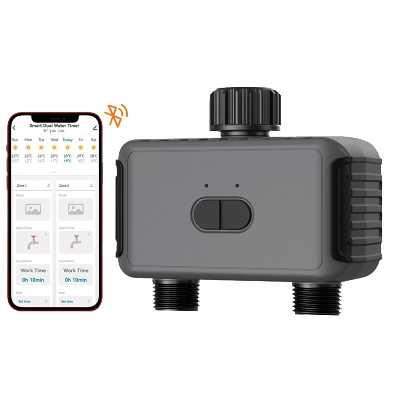 WiFi Smart Irrigation Water Timer Automatic Sprinkler System with Hub APP Controller for Yard Lawn Garden Pool EU Plug
WiFi Smart Irrigation Water Timer Automatic Sprinkler System with Hub APP Controller for Yard Lawn Garden Pool EU Plug